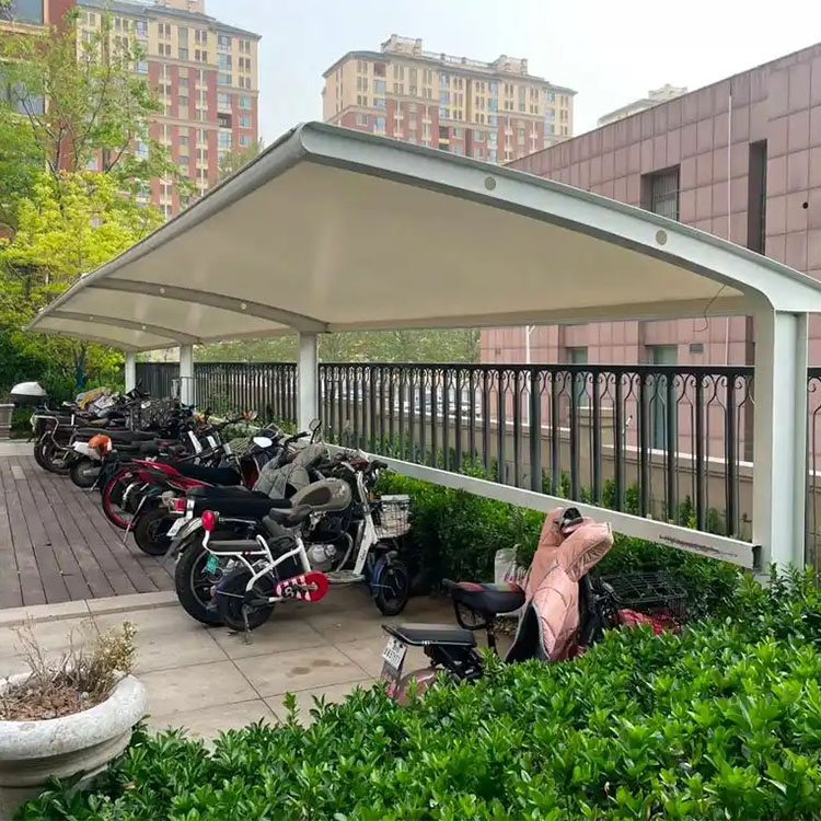 明水县膜结构电动车棚